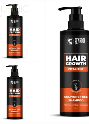 Beardo Hair Growth Sulphate Free Shampoo pack of 3 - SHAMPOO