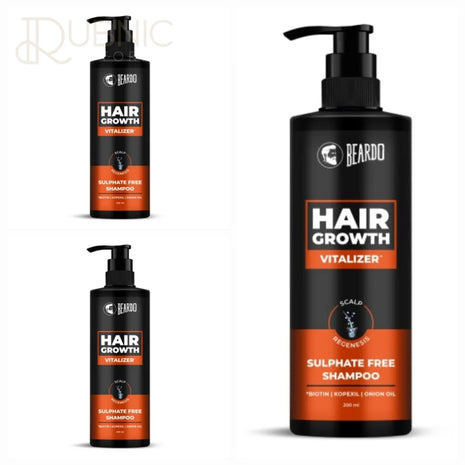 Beardo Hair Growth Sulphate Free Shampoo pack of 3 - SHAMPOO