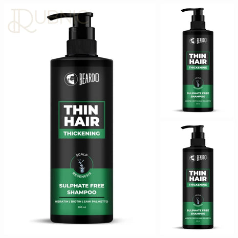 Beardo Hair Thickening Sulphate Free Shampoo pack of 3 -