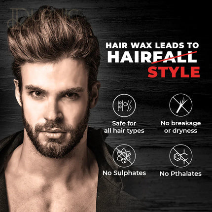 Beardo Hair Wax Strong Hold Crystal Gel Wax pack 3 - hair