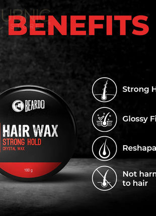 Beardo Hair Wax Strong Hold Crystal Gel Wax pack of 2 - hair