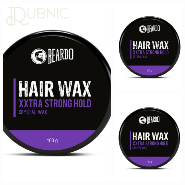 Beardo Hair Wax XXTRA STRONGHOLD Crystal Wax pack of 3 -