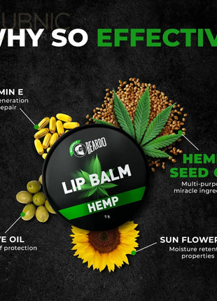 Beardo Hemp Lip Balm - LIP BALM