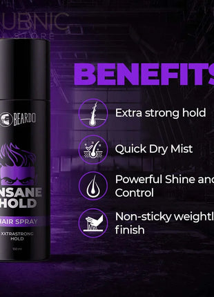 Beardo Insane Hold Hair Spray - hair spray