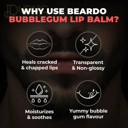 Beardo Lip Balm (Bubblegum) pack of 3 - LIP BALM