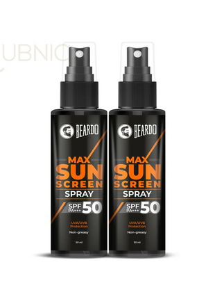 Beardo Max Sunscreen Spray SPF-50 pack of 2 - SUNSCREEN