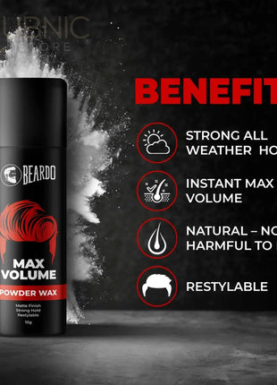 Beardo Max Volume Powder Wax - HAIR FIBER