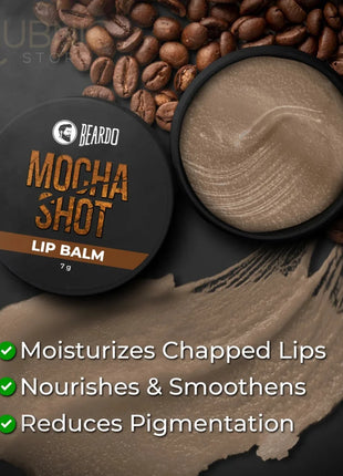 Beardo Mocha Shot Lip Balm - LIP BALM