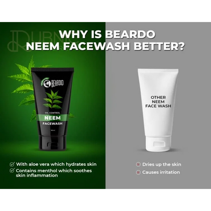 Beardo Neem Facewash For Men 100 ML PACK OF 2 - face wash