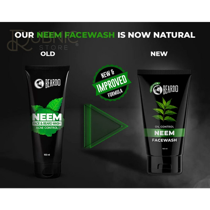 Beardo Neem Facewash For Men 100 ML PACK OF 2 - face wash