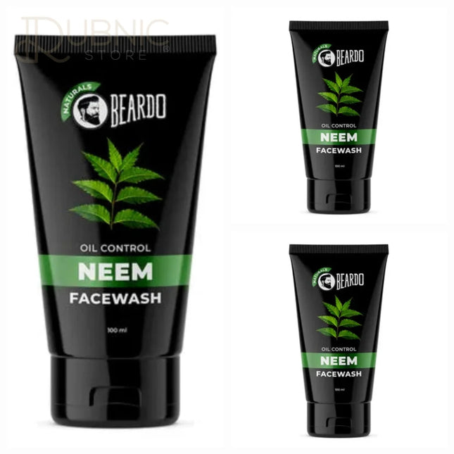 Beardo Neem Facewash For Men 100 ML PACK OF 3 - face wash