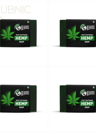 Beardo Skin Tightening Hemp Soap 125gm pack of 4 - BATH SHOP