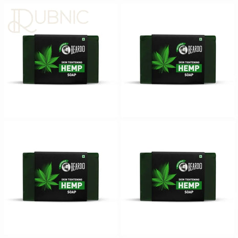 Beardo Skin Tightening Hemp Soap 125gm pack of 4 - BATH SHOP