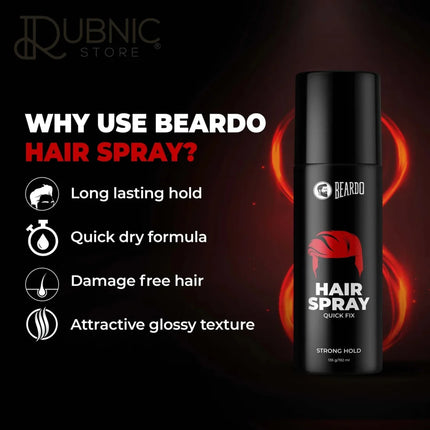 Beardo Strong Hold Hair Spray For Men pack of 2 - hair spray