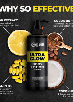 Beardo Ultraglow Body Lotion For Men - BODY BUTTER LOTION