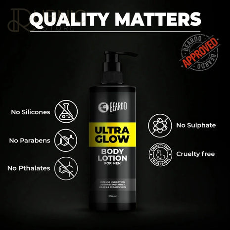 Beardo Ultraglow Body Lotion For Men - BODY BUTTER LOTION