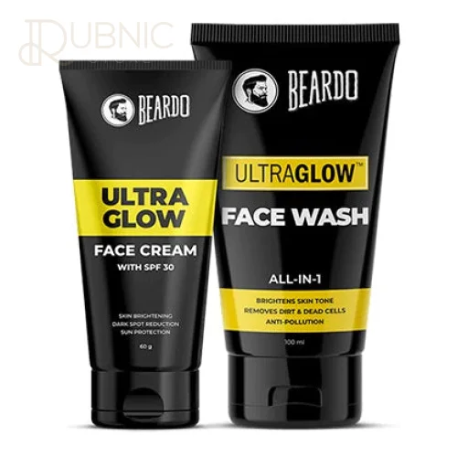 Beardo Ultraglow Face Cream & Ultraglow Facewash Combo -