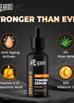 Beardo Vitamin C 2 In 1 Toning Serum - FACE SERUM