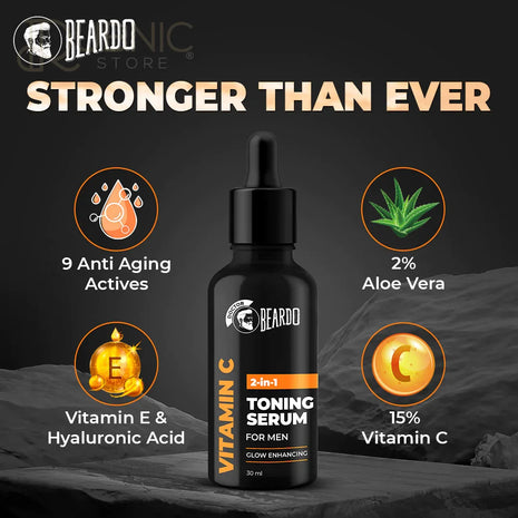 Beardo Vitamin C 2 In 1 Toning Serum - FACE SERUM