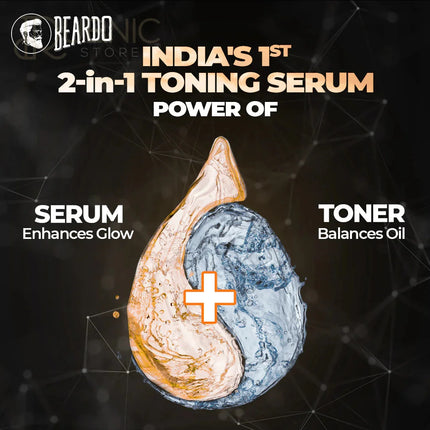 Beardo Vitamin C 2 In 1 Toning Serum pack of 3 - FACE SERUM