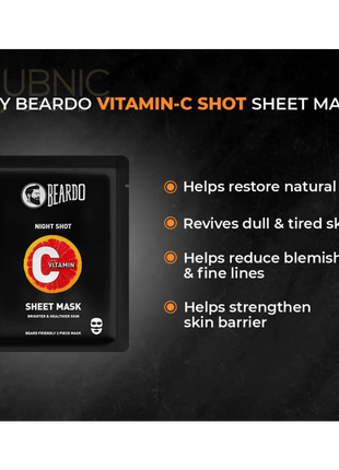 Beardo Vitamin C Sheet Mask - SHEET MASK