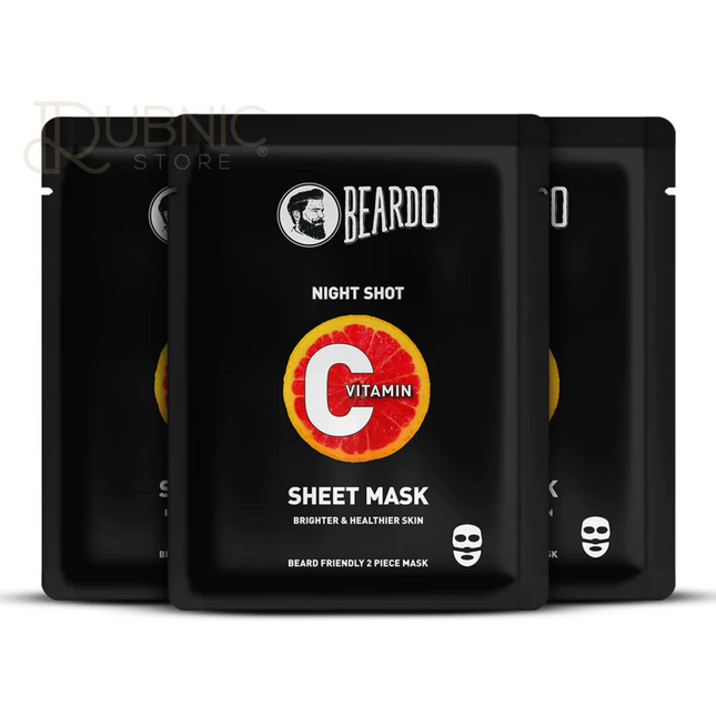 Beardo Vitamin C Sheet Mask pack of 3 - SHEET MASK