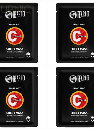 Beardo Vitamin C Sheet Mask pack of 4 - SHEET MASK