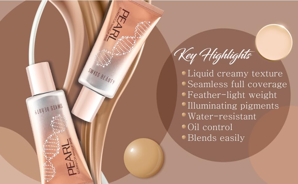 Swiss Beauty Foundation Pearl Illuminator Liquid Highlighter