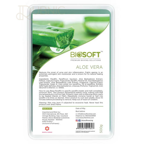 BIO SOFT ALOE VERA PARAFFIN WAX - WAX