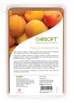 BIO SOFT PEACH PARAFFIN WAX - WAX