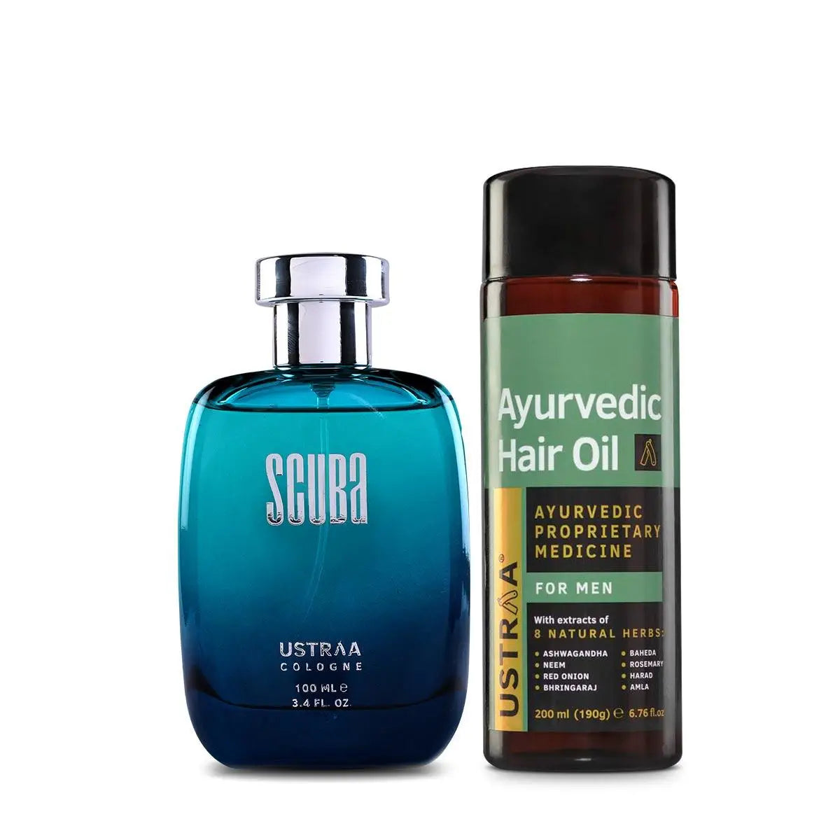 USTRAA Ayurvedic Hair Oil & Cologne- Scuba