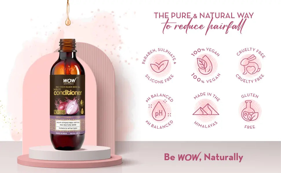 WOW Skin Science Red Onion Black Seed Oil Hair Conditioner