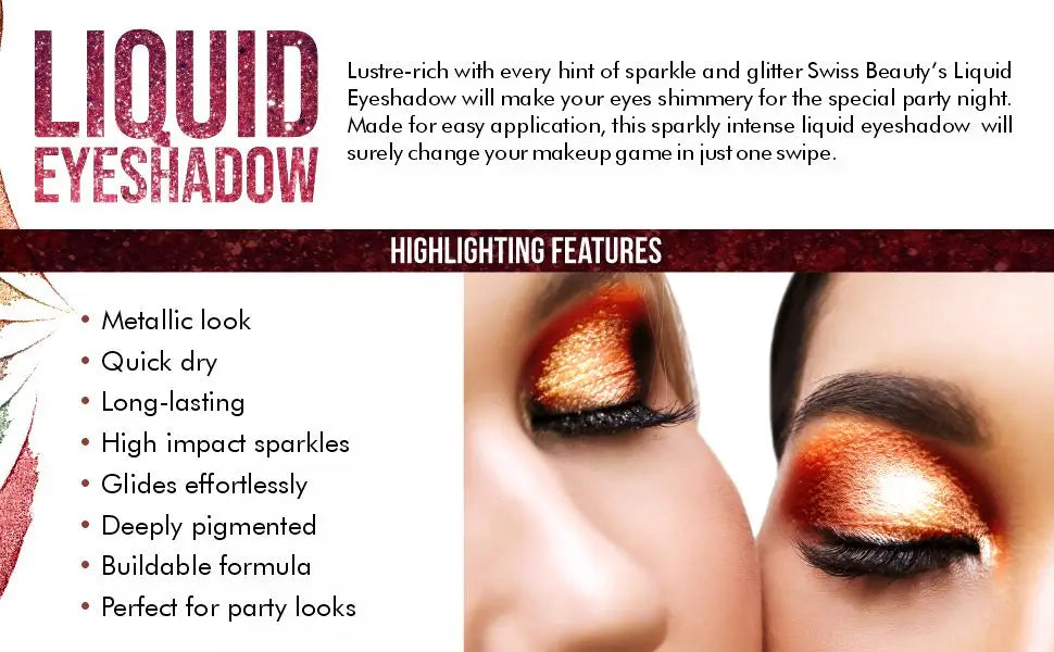 Swiss Beauty Metallic Liquid Eyeshadow