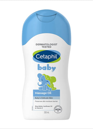 a bottle of cetaphi baby massage oil