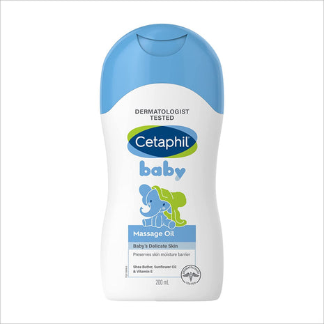 a bottle of cetaphi baby massage oil