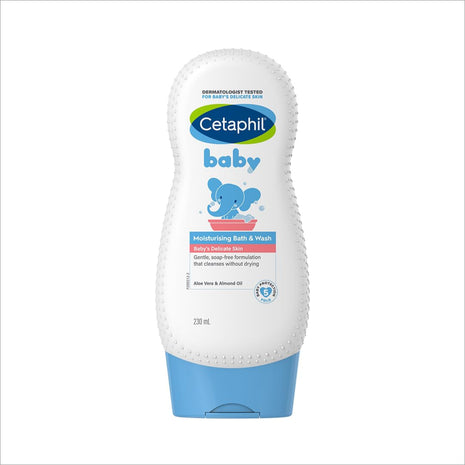 a bottle of cetaphi baby lotion on a white background