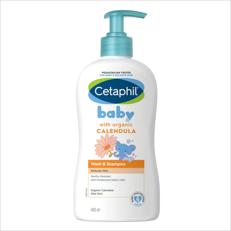 Cetaphil Baby Wash & Shampoo with Organic Calendula (400ml)