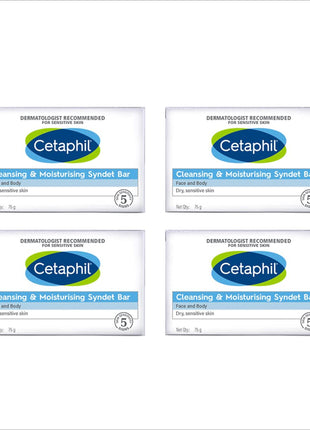 Cetaphil Cleansing and Moisturising Syndet Bar - PACK OF 4