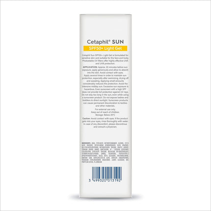 a bottle of cetaphi sun sunscreen on a white background