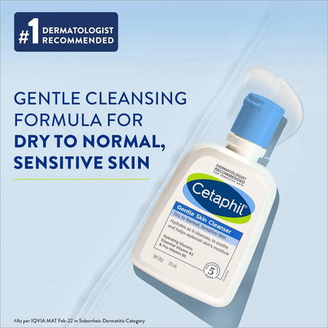 Cetaphil Face Wash Gentle Skin Cleanser for Dry to Normal