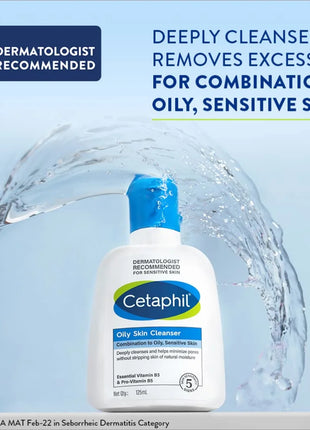 Cetaphil Oily Skin Cleanser Daily Face Wash 125ml - FACE