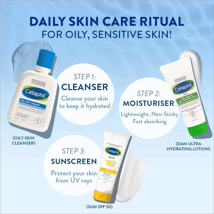 Cetaphil Oily Skin Cleanser Daily Face Wash 125ml - FACE