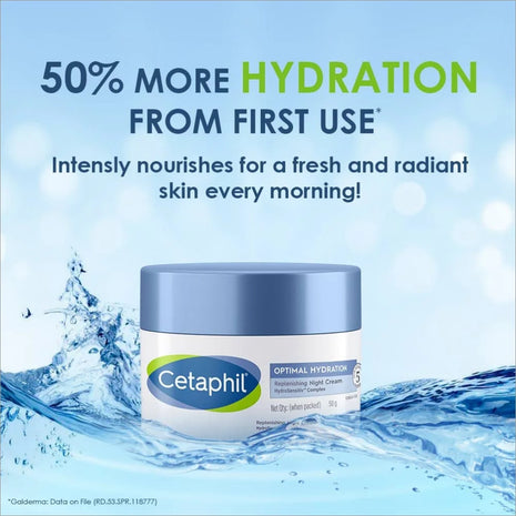 Cetaphil Optimal Hydration Replenishing Night Cream 50g -