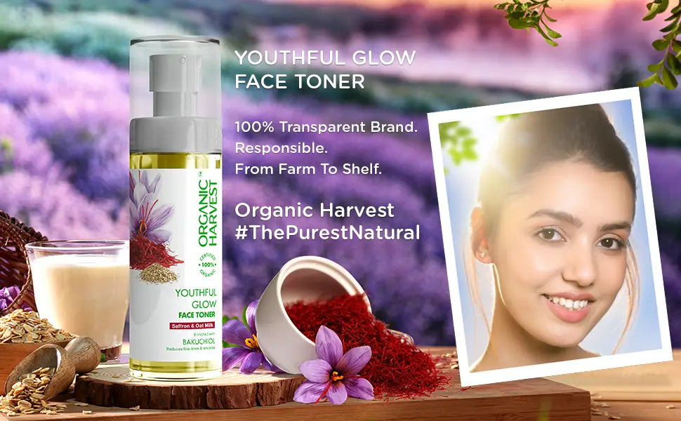 Organic Harvest Youthful Glow Face Toner 100ml Vitamin