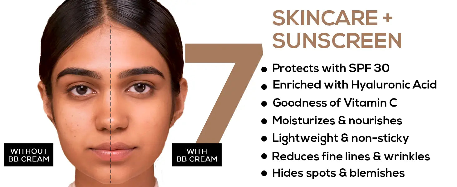 RENEE Face Base BB Cream 7 in 1 with SPF 30 PA + + +