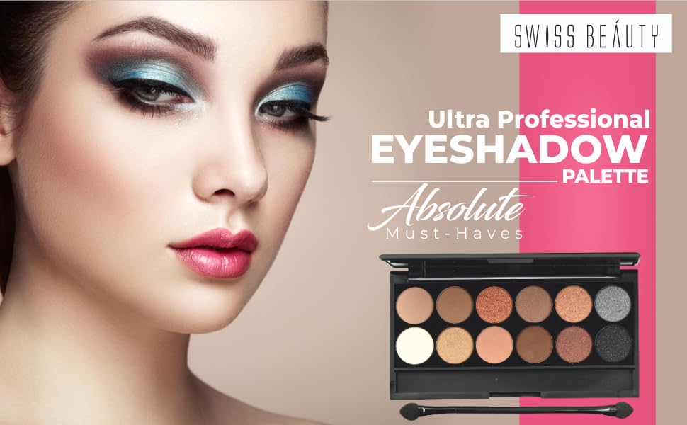 Swiss Beauty 12 Ultra Professional Eyeshadow Palette