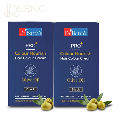 Dr Batra’s Pro+ Colour Nourish Hair Colour Cream BLACK PACK