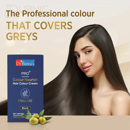 Dr Batra’s Pro+ Colour Nourish Hair Colour Cream BLACK PACK
