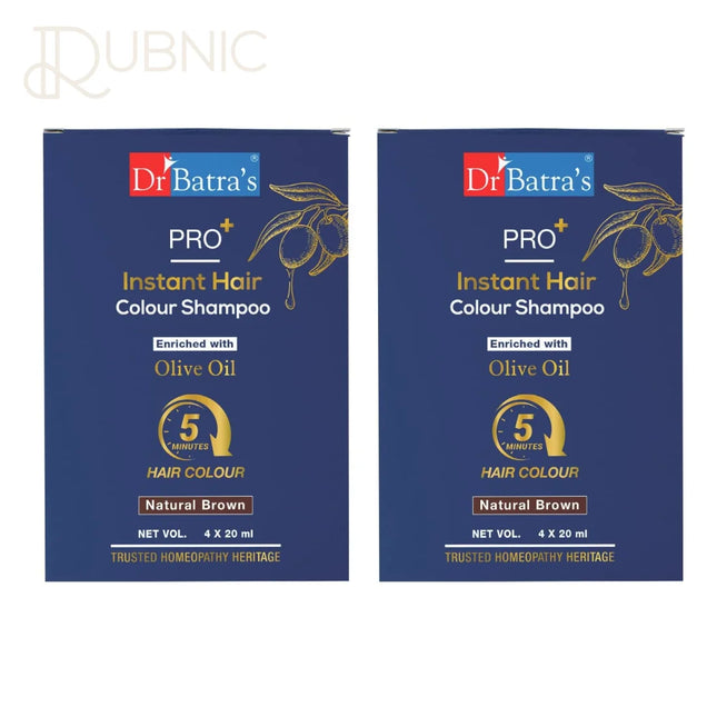 Dr Batra’s Pro Instant Hair Colour Shampoo Pack of 2 BROWN -