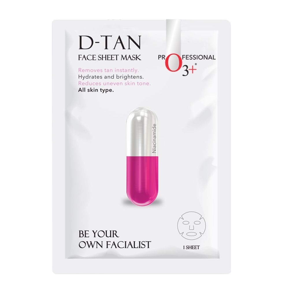 O3 + Facialist Dtan Face Sheet Mask pack of 12